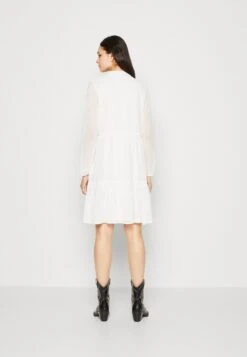 Vila Viblyra V Neck Dress - Jurk - Snow White 10 Vila Viblyra V Neck Dress - Jurk - Snow White -Vila 2b4f48c272eb440c817f6edb3a665f96