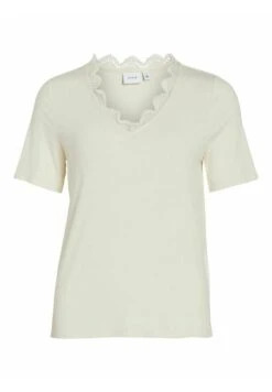 Vila Mit Kurzen Ärmeln V-Ausschnitt - T-Shirt Print - Birch 14 Vila Mit Kurzen Ärmeln V-Ausschnitt - T-Shirt Print - Birch -Vila 2b58820766b14543a0ee89f22b7a204e