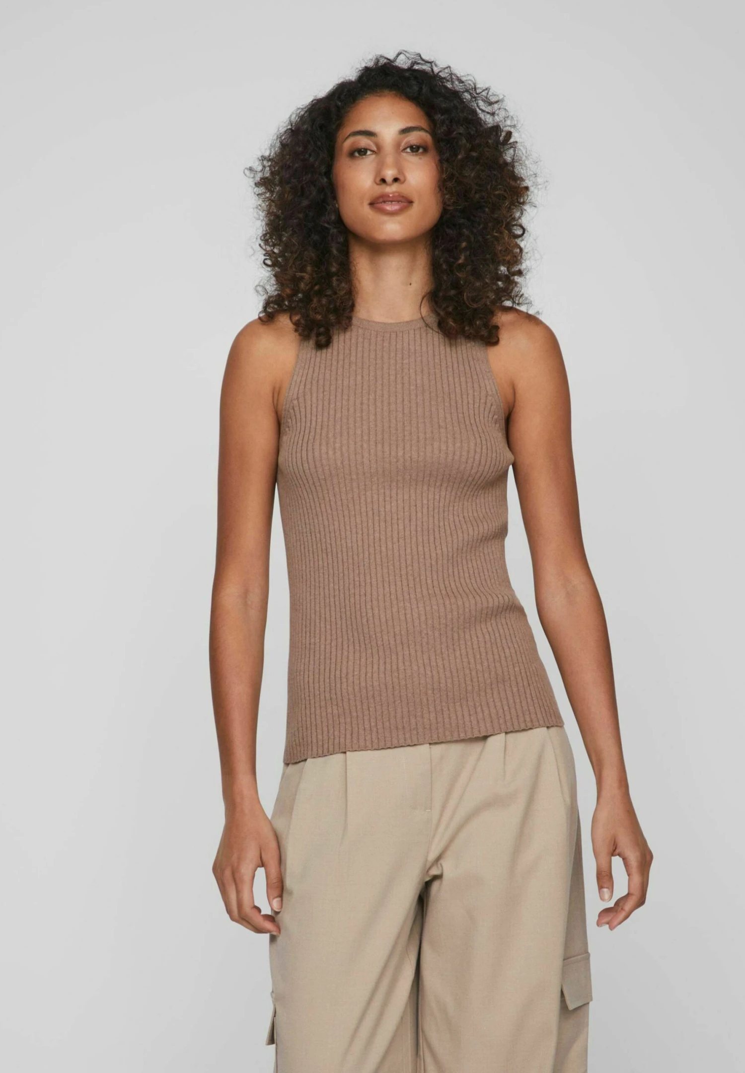 Ohne Ärmel - Top - Feather Gray 3 Ohne Ärmel - Top - Feather Gray