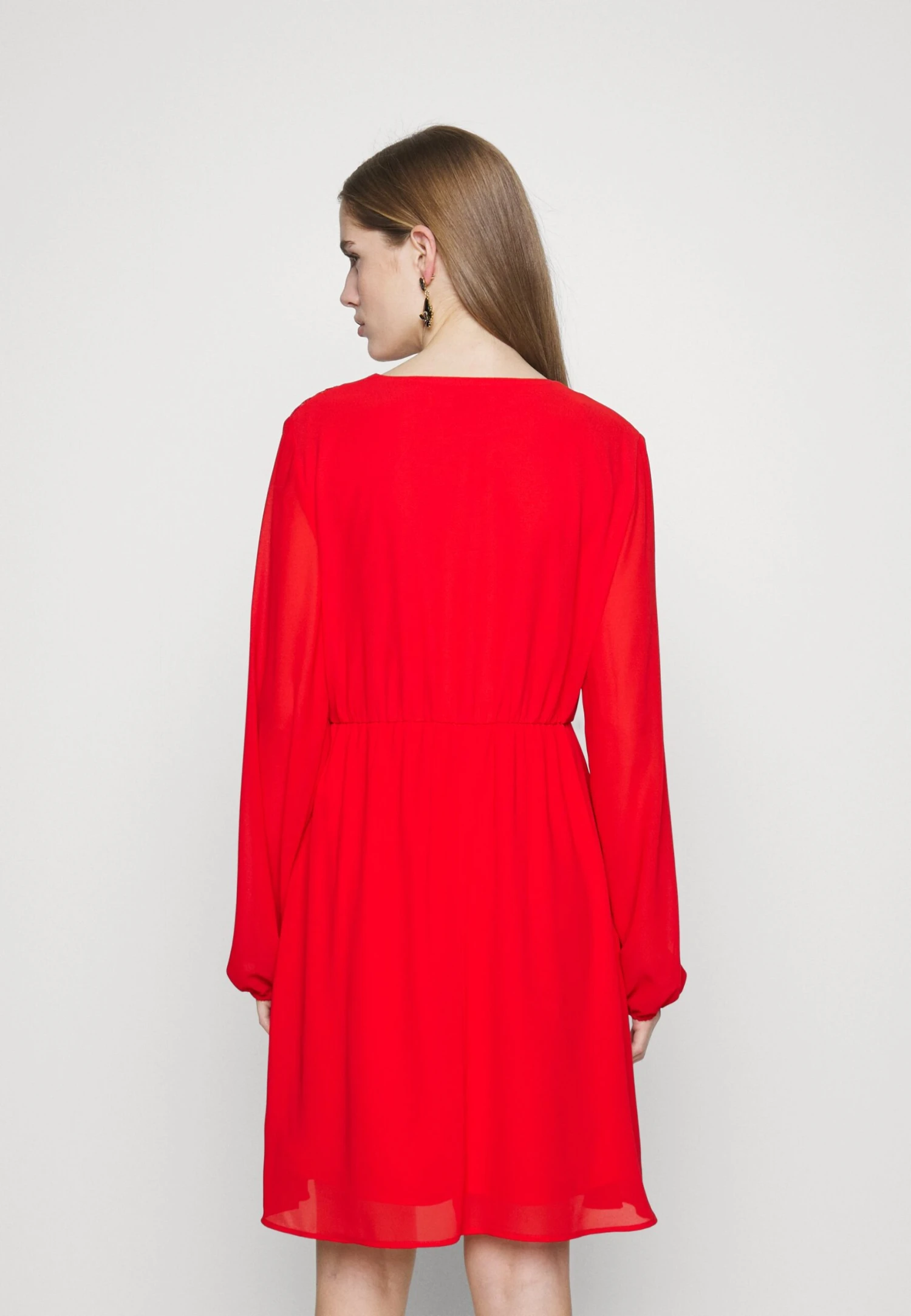 Viura Detail Dress - Jurk - Mars Red 5 Viura Detail Dress - Jurk - Mars Red - Afbeelding 3