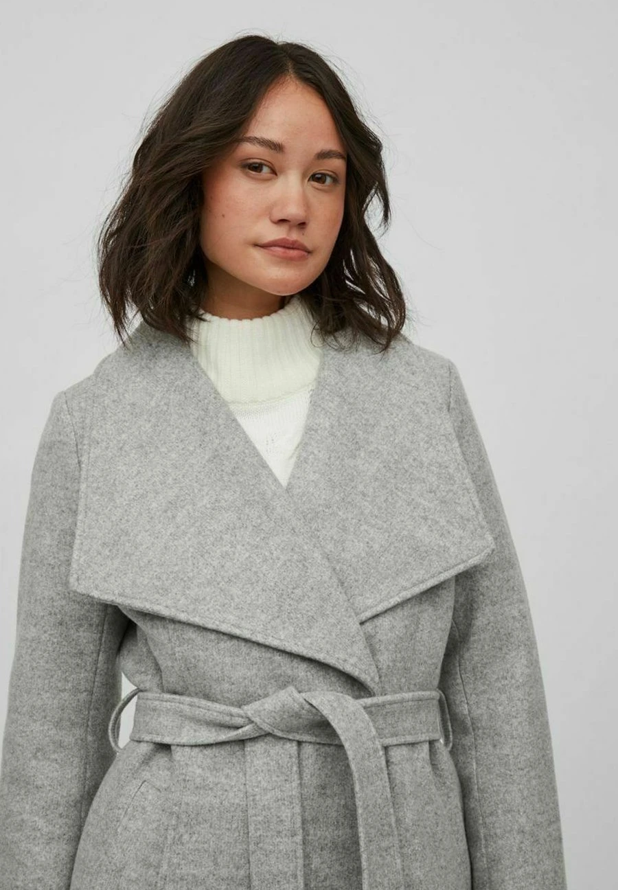Taillengürtel - Halflange Jas - Light Grey Melange 7 Taillengürtel - Halflange Jas - Light Grey Melange - Afbeelding 5