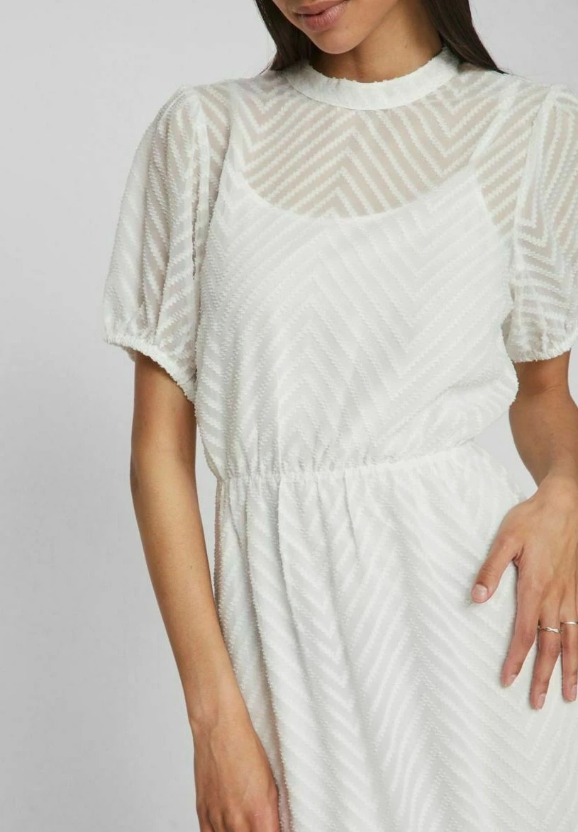 Vila Kurzärmeliges - Jurk - Cloud Dancer 6 Vila Kurzärmeliges - Jurk - Cloud Dancer - Afbeelding 4