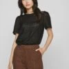 Vila Vilogan Open O-Neck S/S Su - Blouse - Black 1 Vila Vilogan Open O-Neck S/S Su - Blouse - Black -Vila 2eb701bd6c794d0ab466adf1edcb5acb