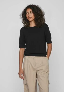 Kurzärmeliges - T-Shirt Basic - Black