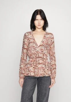Vila Violivia Wrap - Blouse - White Smoke/Rose Leo Lise