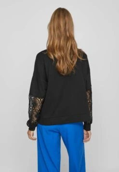 Vila Oberteil Mit Langen Ärmeln Sweat - Sweater - Black -Vila 303b4e31383646199fd6c62172fd93dc