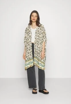Viayais S/S Kimono/Ka/Ptt - Lichte Jas - Birch Aop Blue/Green