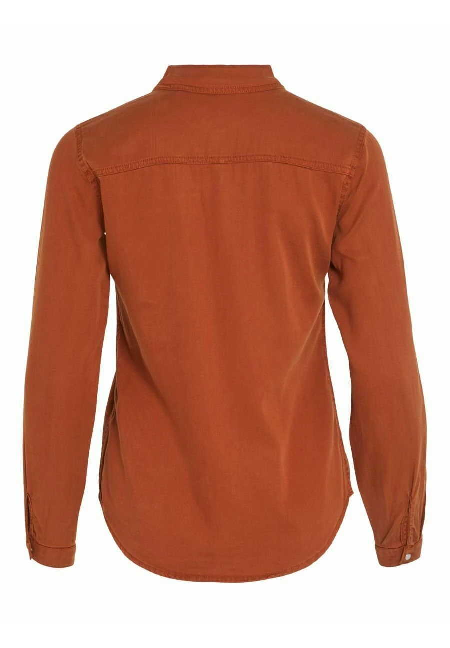 Vila Vibista/Su-Noos - Overhemdblouse - Caramel Cafã© 4 Vila Vibista/Su-Noos - Overhemdblouse - Caramel Cafã© - Afbeelding 2