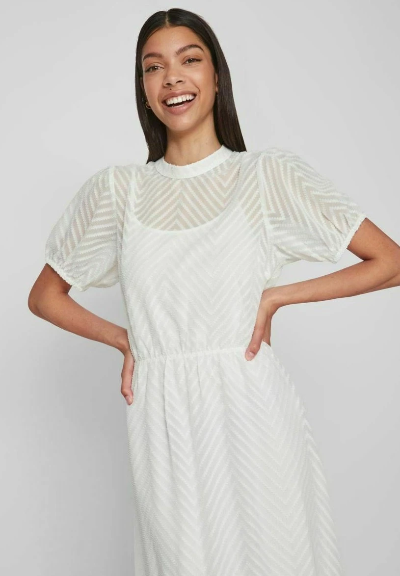 Vila Kurzärmeliges - Jurk - Cloud Dancer 7 Vila Kurzärmeliges - Jurk - Cloud Dancer - Afbeelding 5