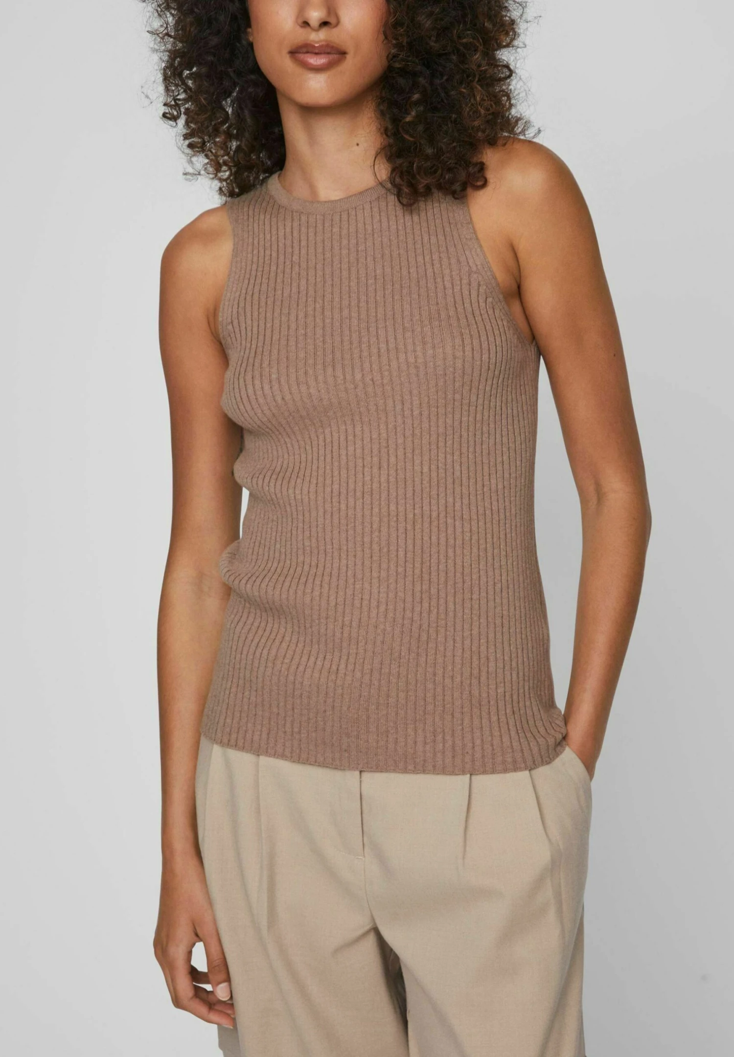 Ohne Ärmel - Top - Feather Gray 7 Ohne Ärmel - Top - Feather Gray - Afbeelding 5