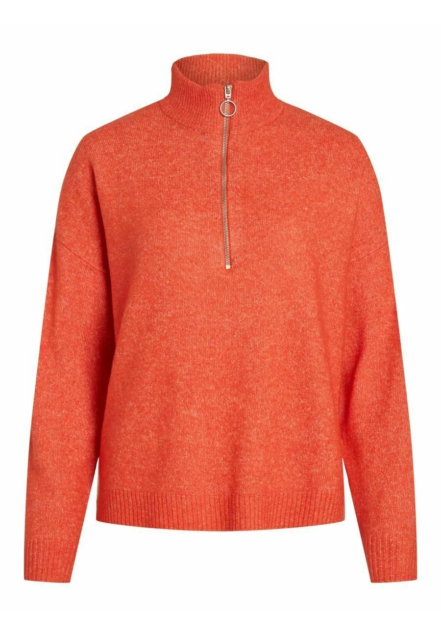 Vila Vimathilda New Zip - Trui - Tigerlily 8 Vila Vimathilda New Zip - Trui - Tigerlily - Afbeelding 6