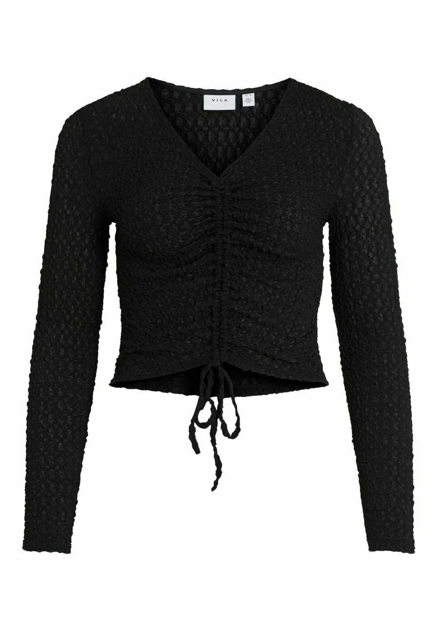 Vila Kordelzug - Longsleeve - Black 8 Vila Kordelzug - Longsleeve - Black - Afbeelding 6