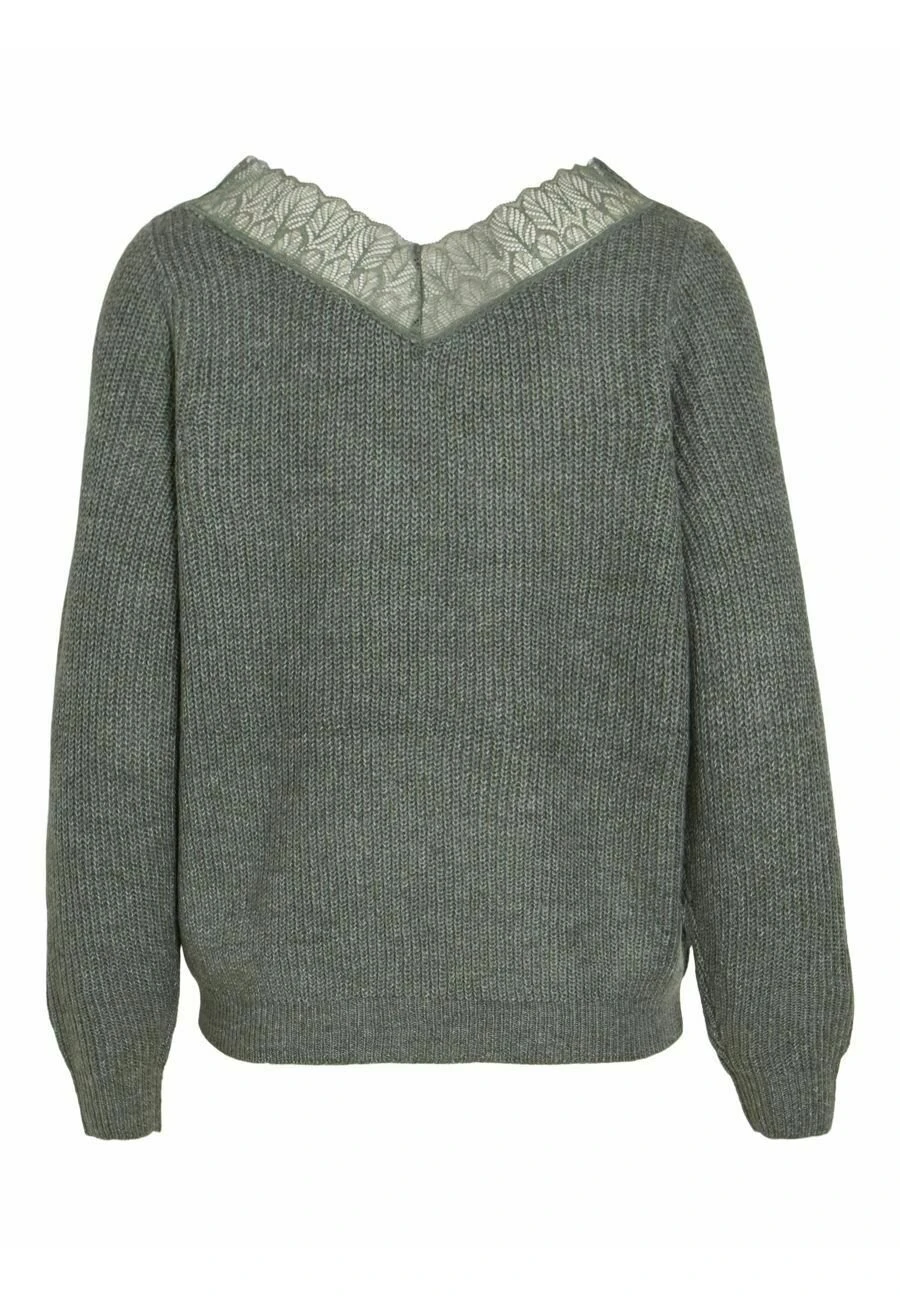 Vila Viglacy Rev V-Neck - Trui - Laurel Wreath 8 Vila Viglacy Rev V-Neck - Trui - Laurel Wreath - Afbeelding 6