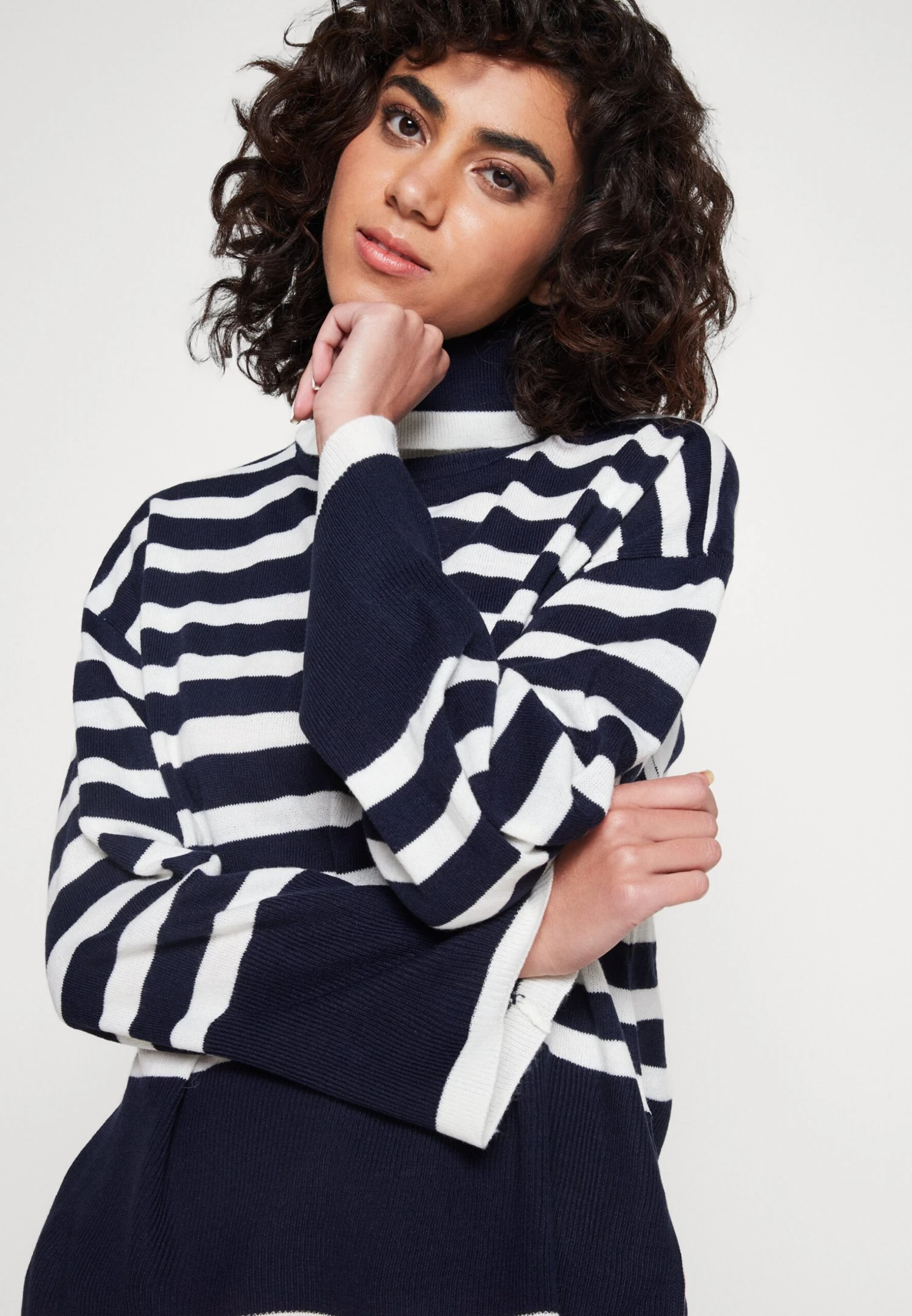 Vila Vistripi Rollneck - Trui - Blue Cloud Dancer 6 Vila Vistripi Rollneck - Trui - Blue Cloud Dancer - Afbeelding 4