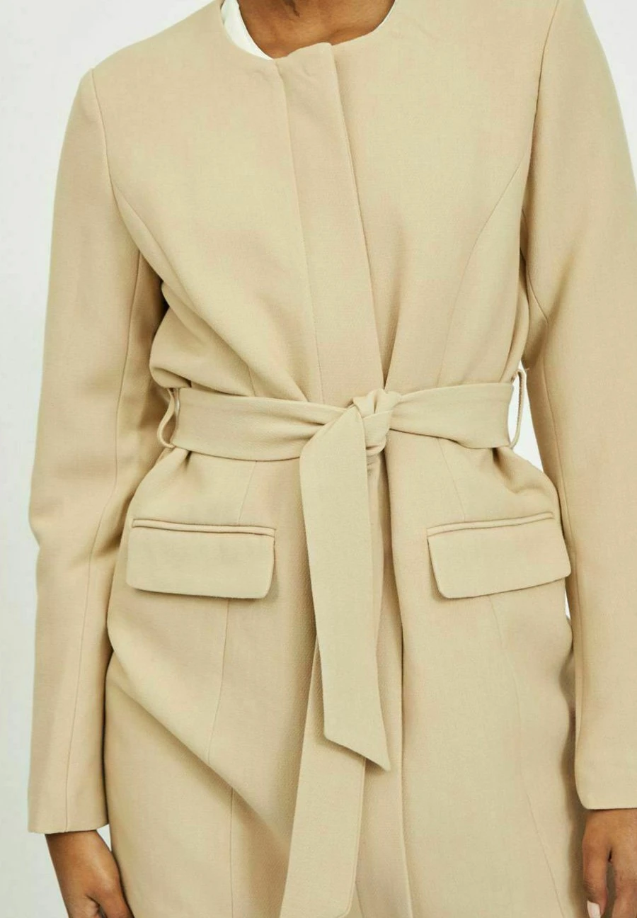 Vila Halflange Jas - Beige 7 Vila Halflange Jas - Beige - Afbeelding 5