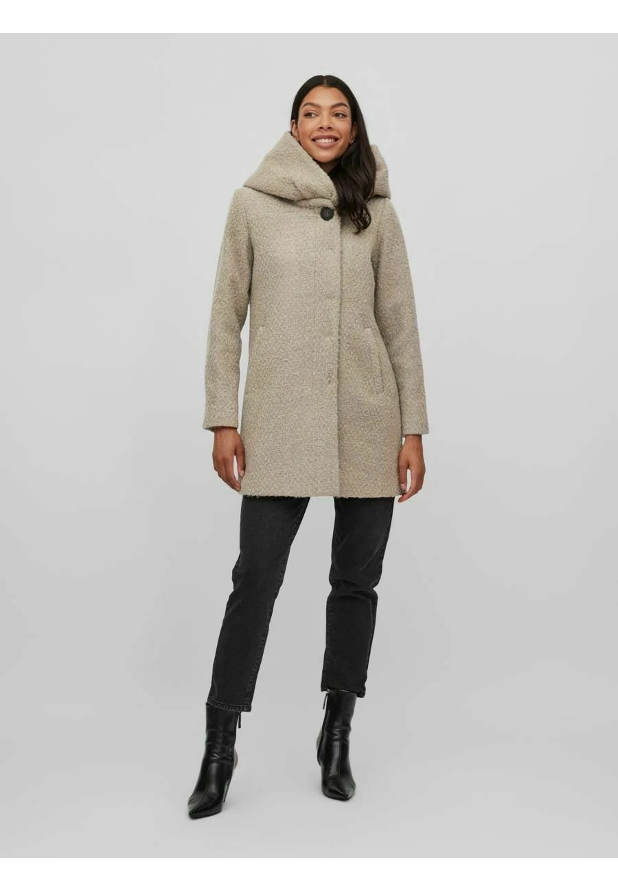 Vila Halflange Jas - Natural Melange 4 Vila Halflange Jas - Natural Melange - Afbeelding 2