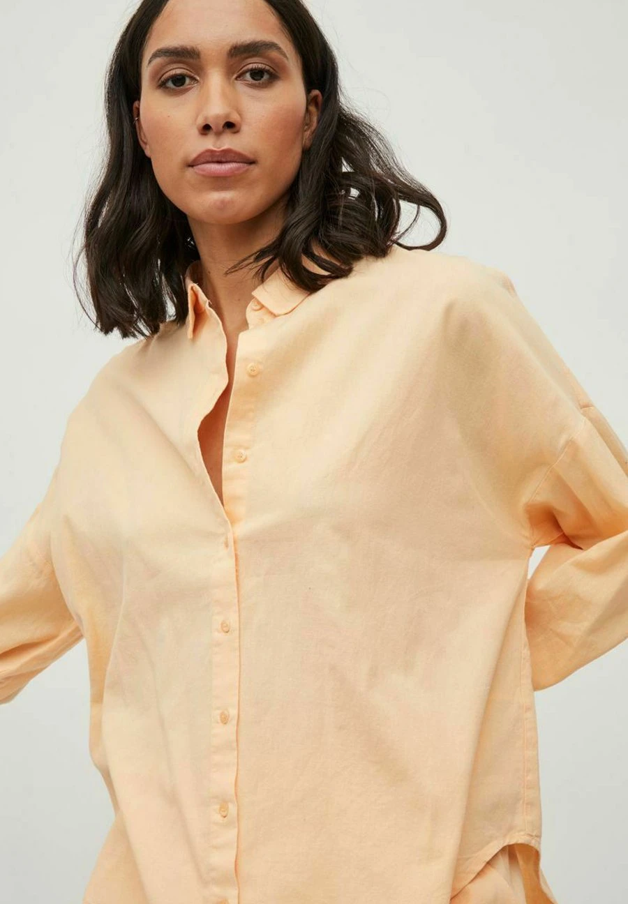 Vila Loose Fit - Overhemdblouse - Apricot Ice 6 Vila Loose Fit - Overhemdblouse - Apricot Ice - Afbeelding 4