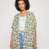 Vila Viayais Kimono- Lichte Jas - Birch Aop Blue/Green
