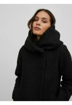 Vila Halflange Jas - Black -Vila 3db0bc67fdeb4c34b8f45a8599b5ad76