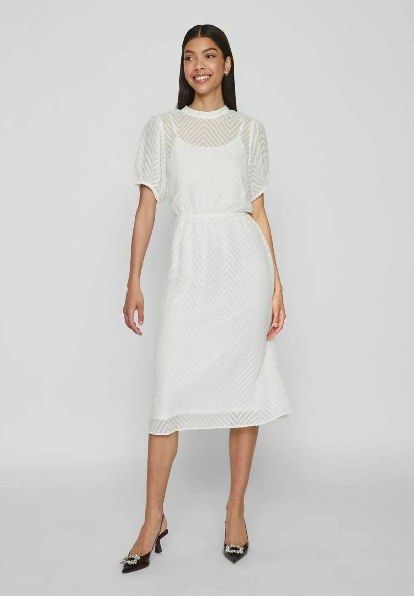 Vila Kurzärmeliges - Jurk - Cloud Dancer 4 Vila Kurzärmeliges - Jurk - Cloud Dancer - Afbeelding 2