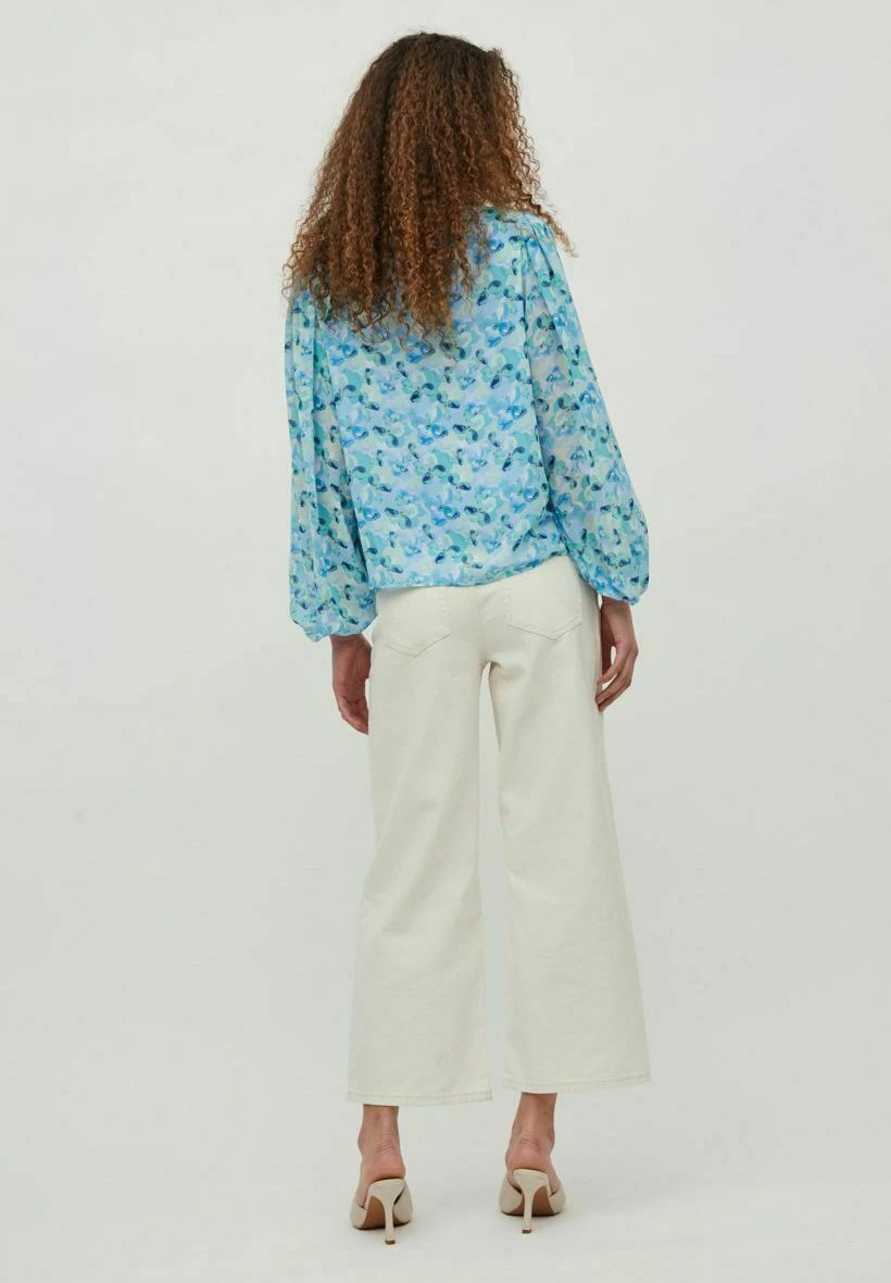 Vila Mit 3/4-Ärmeln- Blouse - Horizon Blue 5 Vila Mit 3/4-Ärmeln- Blouse - Horizon Blue - Afbeelding 3