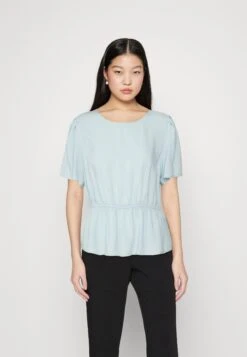 Vila Vitrine O-Neck Peplum - Blouse - Kentucky Blue