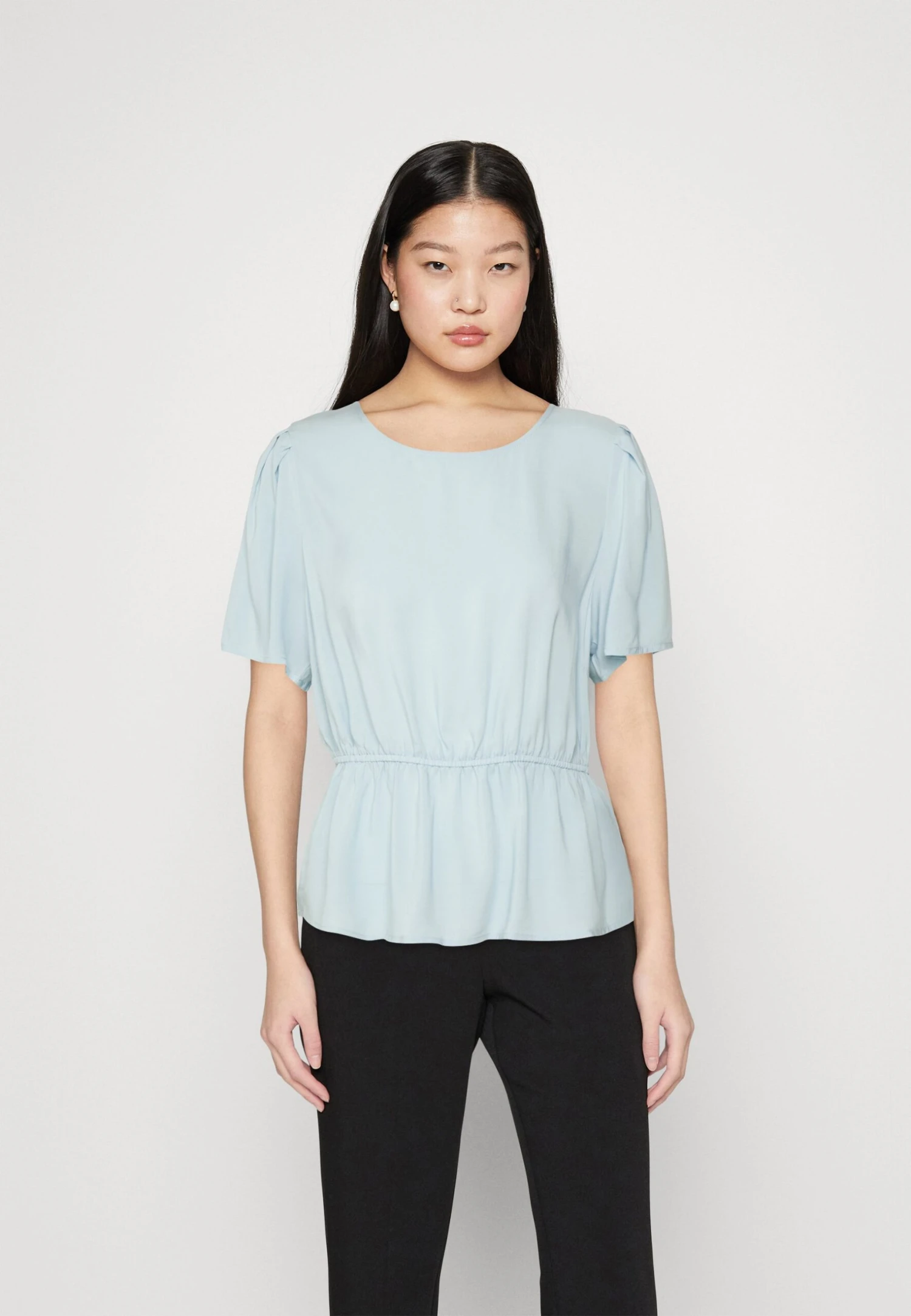 Vila Vitrine O-Neck Peplum - Blouse - Kentucky Blue 3 Vila Vitrine O-Neck Peplum - Blouse - Kentucky Blue