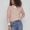 Vila Viril V-Neck L/S-Noos - Trui - Misty Rose/Melange -Vila 4203cae8deed458b9b992a21a4fb5be8