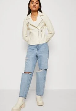 Vila Vicara Jacket - Imitatieleren Jas - Birch -Vila 43407cb003b24b25bd9a862819b1596a