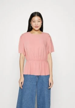 Vila Vitrine O-Neck Peplum - Blouse - Old Rose