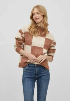 Vila Karierter - Trui - Toasted Coconut