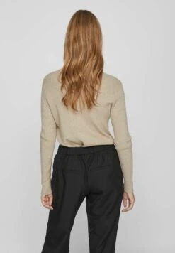 Vila Langärmeliger - Trui - Natural Melange -Vila 4473da9af8a242bda0e078fe43be73c3