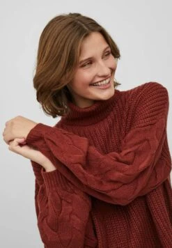 Vila Rollkragen - Trui - Fired Brick -Vila 44af85ca2eac4902a0911f8529b766e7