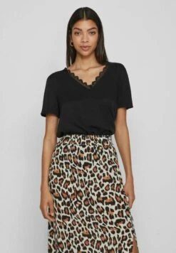 Vila T-Shirt Print - Black