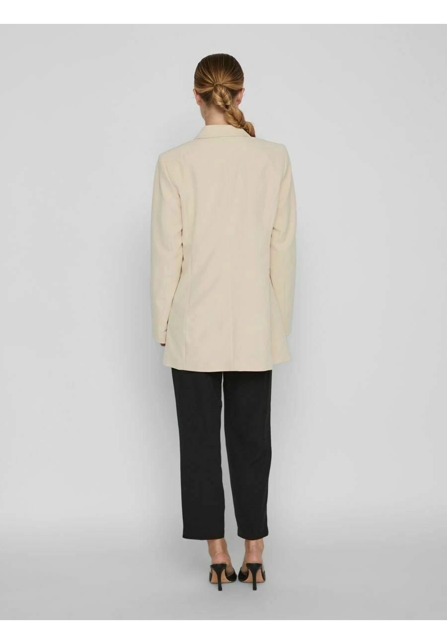 Vila Langer - Halflange Jas - Cement 5 Vila Langer - Halflange Jas - Cement - Afbeelding 3