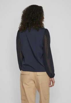 Vila Mit V Ausschnitt Langärmeliges - Blouse - Navy Blazer 11 Vila Mit V Ausschnitt Langärmeliges - Blouse - Navy Blazer -Vila 4791e4220645472fad9d913bd471642e
