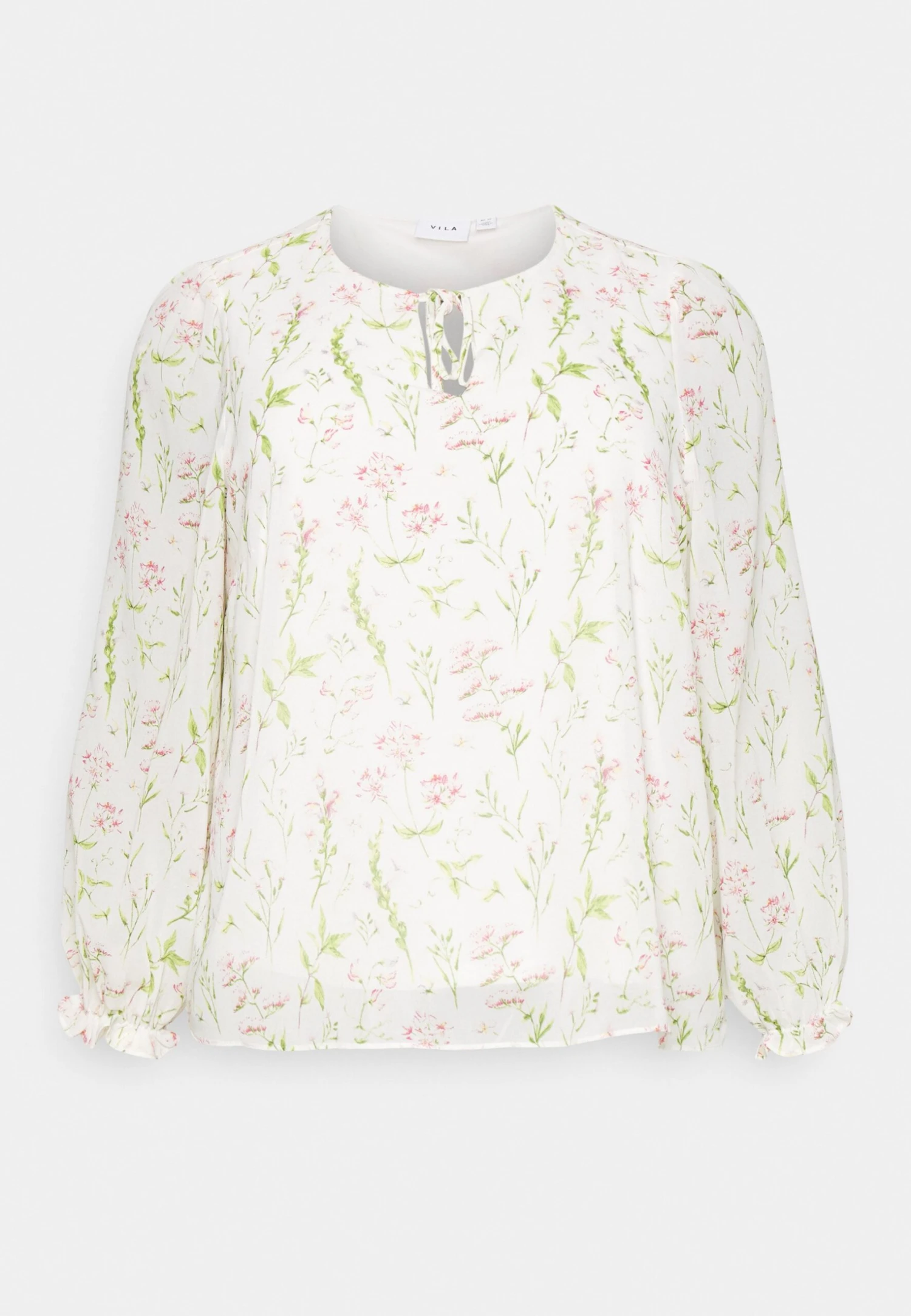 Vimolly O-Neck Shirt - Longsleeve - Cloud Dancer 7 Vimolly O-Neck Shirt - Longsleeve - Cloud Dancer - Afbeelding 5