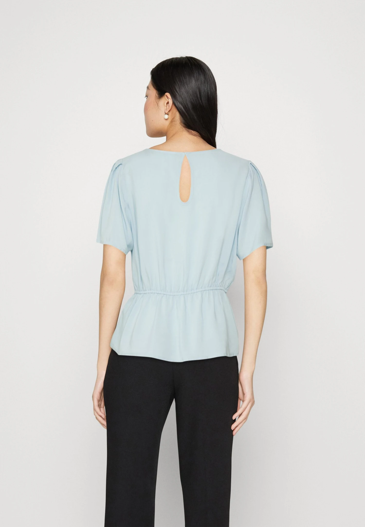 Vila Vitrine O-Neck Peplum - Blouse - Kentucky Blue 5 Vila Vitrine O-Neck Peplum - Blouse - Kentucky Blue - Afbeelding 3