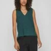 Vila Viril V-Neck- Top - Ponderosa Pine
