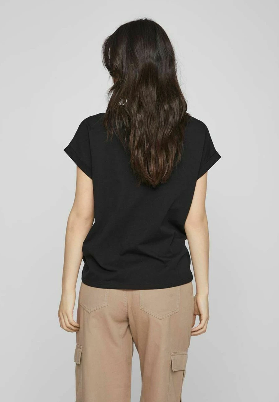 Vila Print- T-Shirt Print - Black 5 Vila Print- T-Shirt Print - Black - Afbeelding 3
