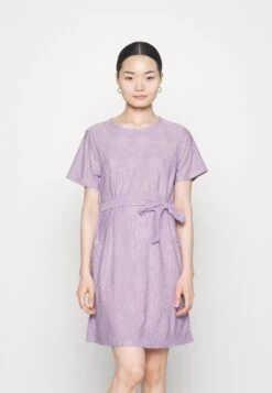 Vikawa Short Tie Belt Dress - Jerseyjurk - Pastel Lilac