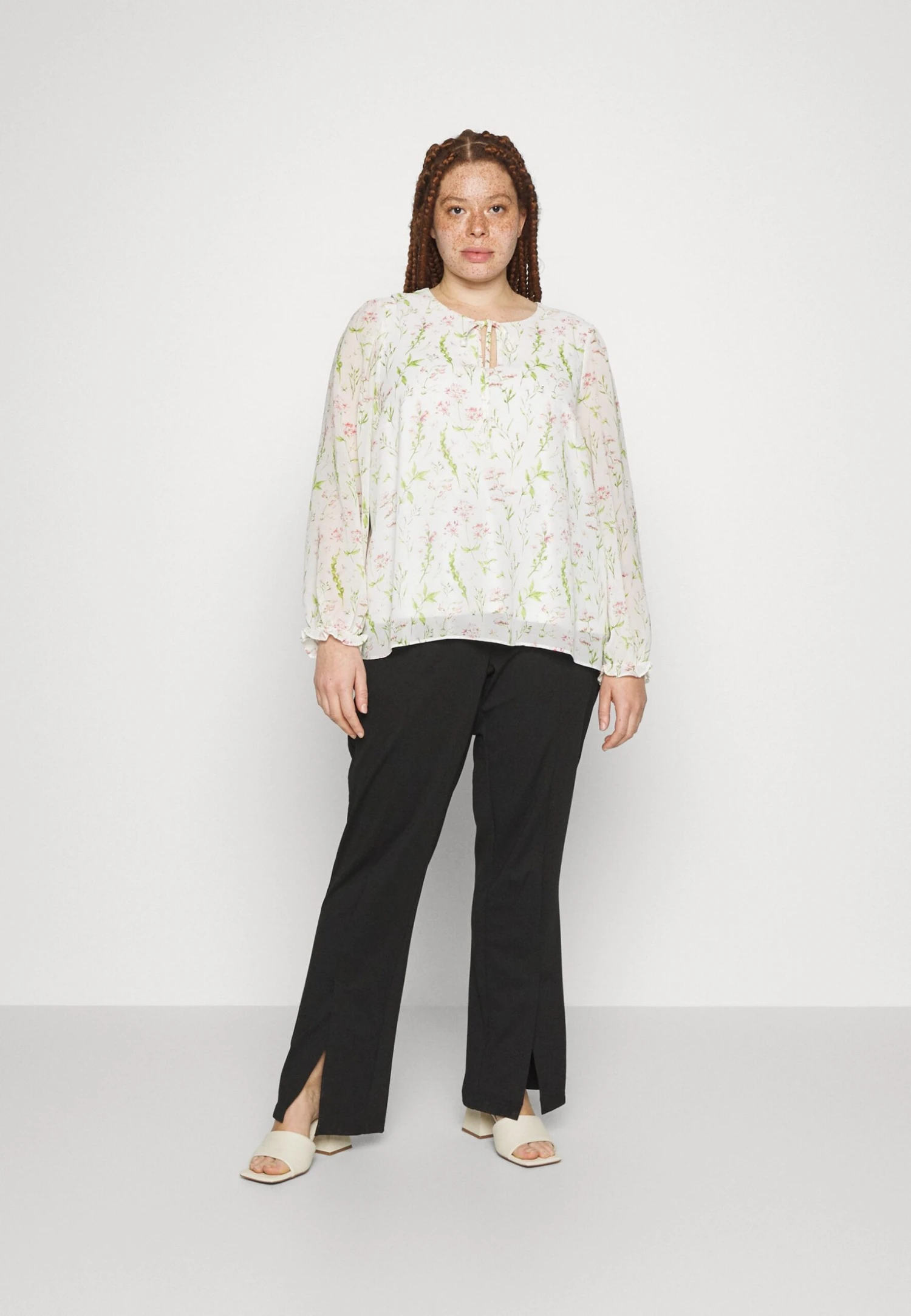 Vimolly O-Neck Shirt - Longsleeve - Cloud Dancer 4 Vimolly O-Neck Shirt - Longsleeve - Cloud Dancer - Afbeelding 2