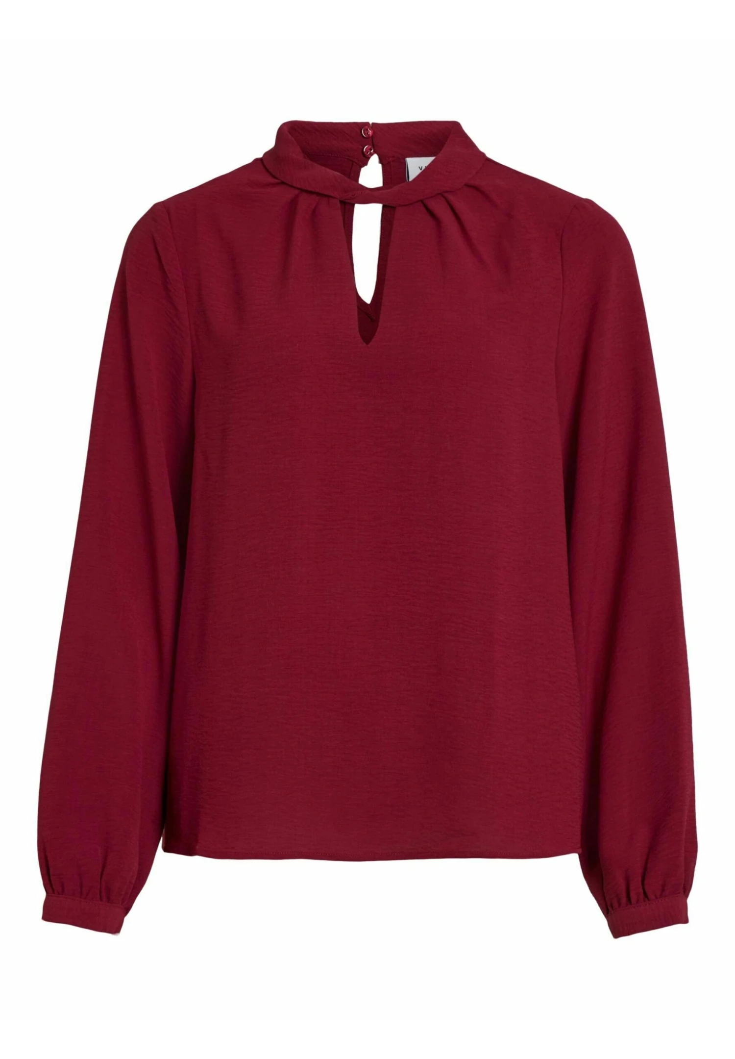 Vila Mit Langen Ärmeln - Blouse - Beet Red 8 Vila Mit Langen Ärmeln - Blouse - Beet Red - Afbeelding 6