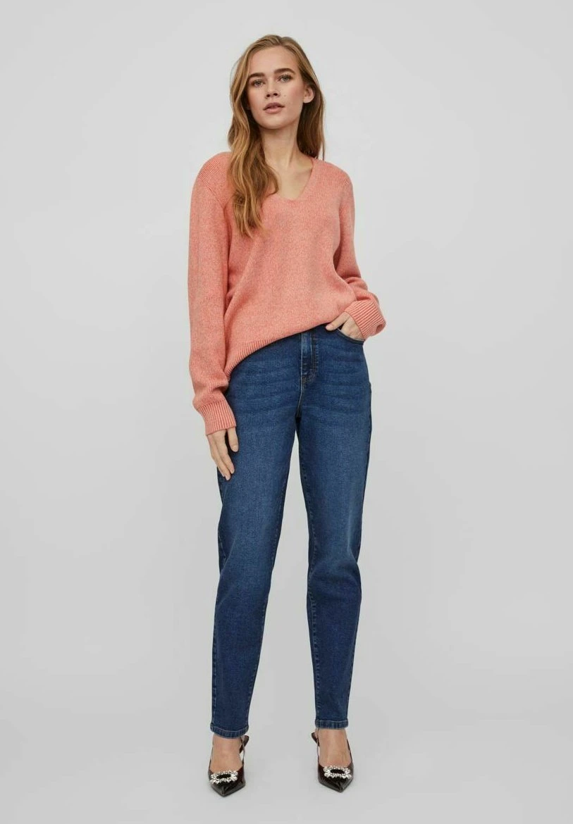 Vila V Ausschnitt - Trui - Misty Rose 4 Vila V Ausschnitt - Trui - Misty Rose - Afbeelding 2