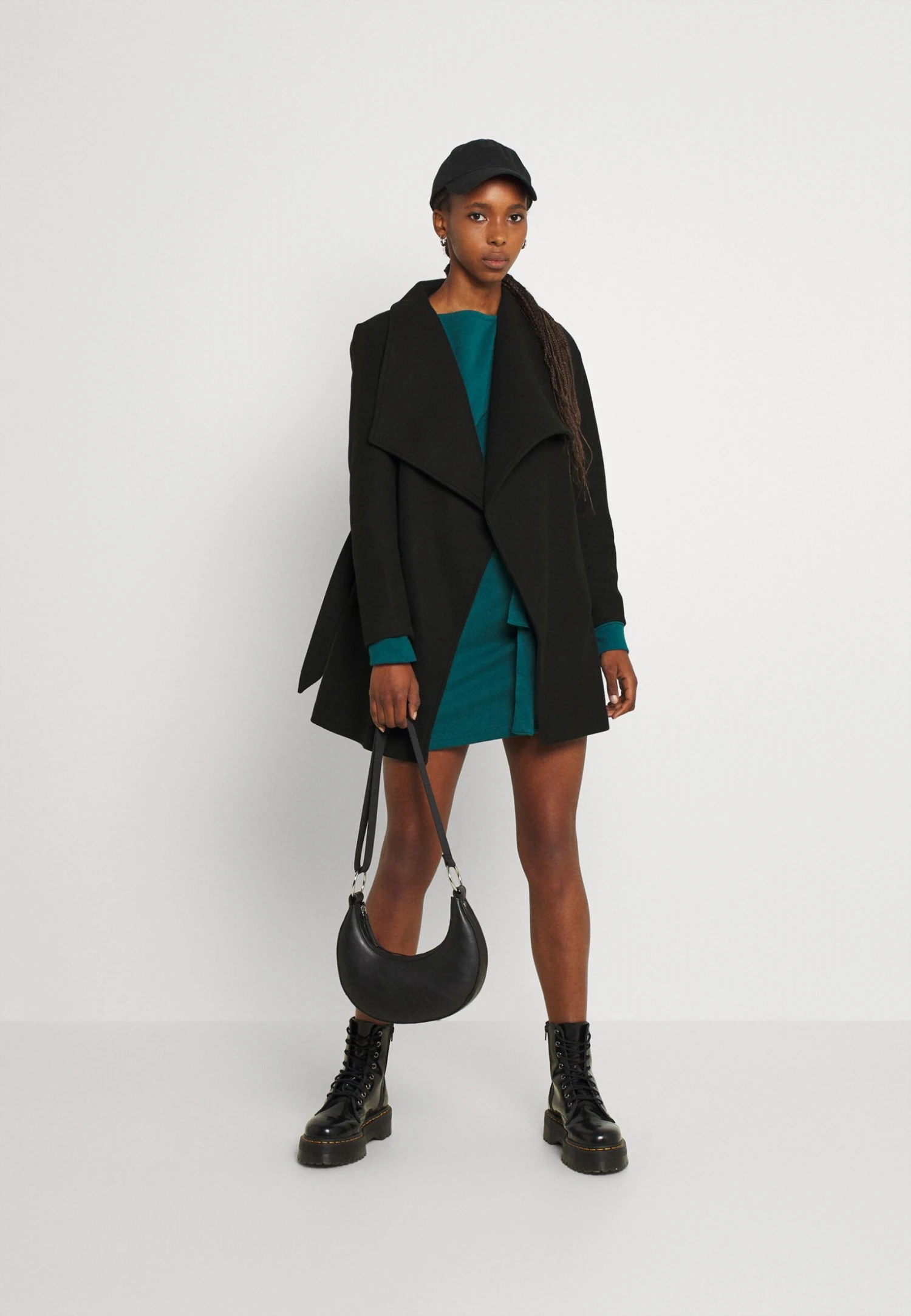 Vila Vicooley Collar Belt Noos - Halflange Jas - Black 4 Vila Vicooley Collar Belt Noos - Halflange Jas - Black - Afbeelding 2