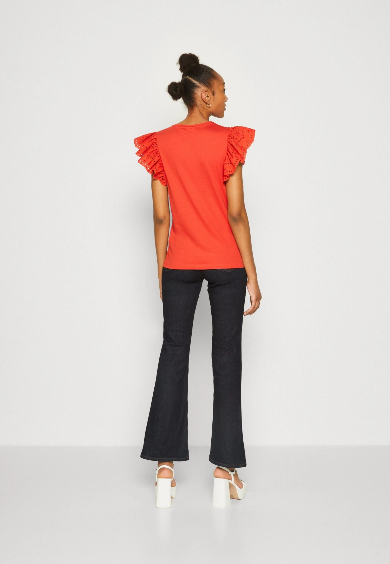 Vila Viredda Cap Sleeve - T-Shirt Print - Valiant Poppy 5 Vila Viredda Cap Sleeve - T-Shirt Print - Valiant Poppy - Afbeelding 3