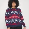 Vianna Reindeer Christmas- Trui - Navy Blazer -Vila 4f8558da64914d92b7b4bd7b420ebe3f