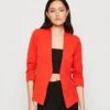 Vila Viher 3/4 New - Blazer - Flame Scarlet -Vila 51c42f1b4b624cc28b21a6cc4d25dffb