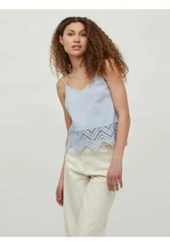 Vila Spitzenverziertes - Top - Kentucky Blue
