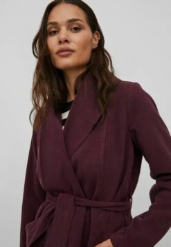 Vila Viapple- Halflange Jas - Bordeaux/Brown 12 Vila Viapple- Halflange Jas - Bordeaux/Brown -Vila 5263560bfe1040298f558a8b58f07904